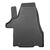 Conjunto de alfombrilla para maletero y alfombrillas para el interior del coche TPE para: Volkswagen Multivan T5 Furgonetaeta (2003-05.2015) - separación corta de eje; tras la tercera fila de asientos