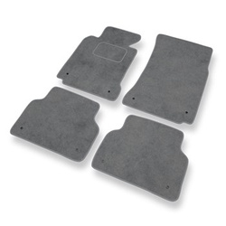Alfombrillas de Velour adecuadas para BMW 5 M5 III E39 Berlina, Touring (1998-2003) - alfombras para coche - Premium color gris
