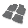 Alfombrillas de Velour adecuadas para Volkswagen Golf III Hatchback, Cabrio, Variant (1991-1999) - alfombras para coche - Premium color gris