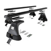 Portaequipajes de techo adecuadas para Ford Focus mk III Hatchback (2011-2018) - baca negra para coche - barras para techo de coche - sin puntos de montaje - aluminio