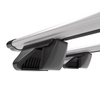 Portaequipajes de techo adecuadas para Dacia Duster II SUV (2018-2024) - baca plata para coche - barras para techo de coche - railing - aluminio