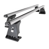 Portaequipajes de techo adecuadas para Fiat Panda II Hatchback (2003-2011) - baca plata para coche - barras para techo de coche - puntos de montaje - aluminio