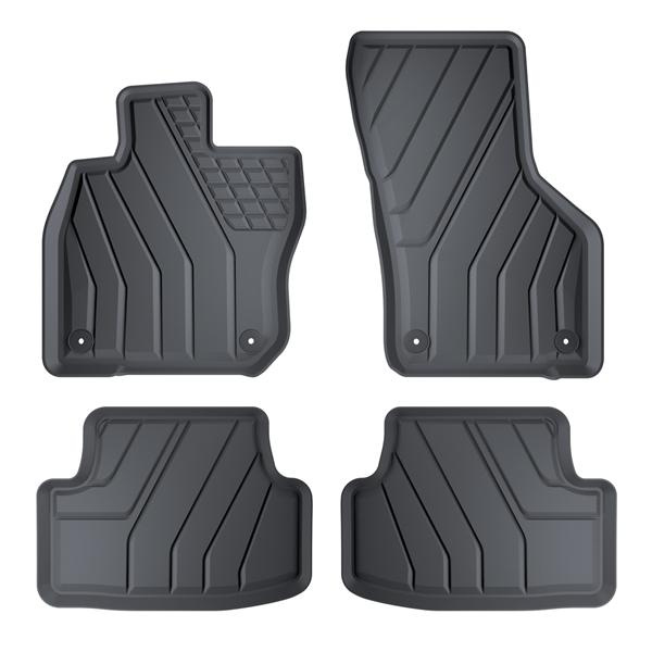 Alfombrillas de TPE adecuadas para Volkswagen Golf VIII mHEV Hatchback (2024-....) - con transmisión automática - alfombras para coche