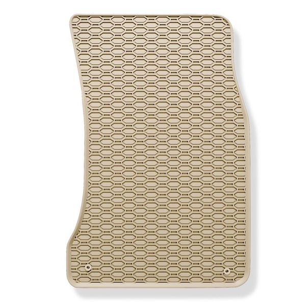 Alfombrillas de goma adecuadas para BMW 5 E60, E61 Berlina, Touring (2003-2010) - alfombras para coche - beige - 4 unidades