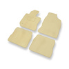 Alfombrillas de Velour adecuadas para Chrysler PT Cruiser Manual Cabrio, Monovolumen (2000-2010) - alfombras para coche - Premium color beige