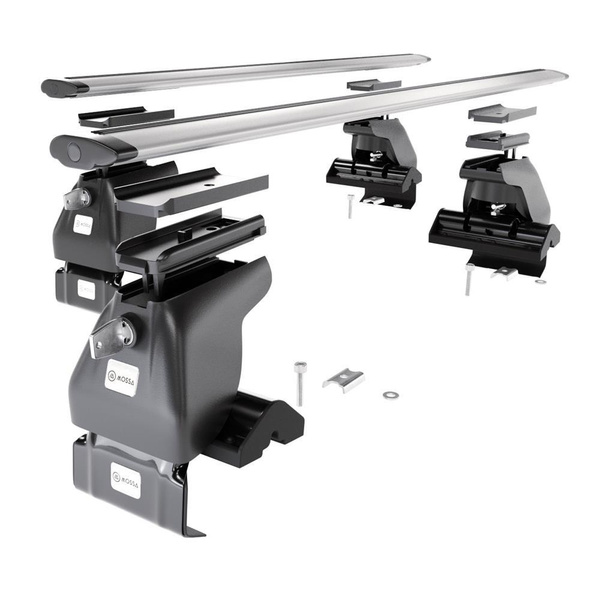 Portaequipajes de techo adecuadas para Nissan Juke mk I (F15) SUV (2010-2019) - baca plata para coche - barras para techo de coche - sin puntos de montaje - aluminio