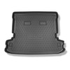 Alfombra para maletero adecuada para Mitsubishi Montero III Wagon SUV (2000-03.2007) - Protector maletero - Alfombrilla maletero antideslizante - 5/7 plazas; 3a fila de asientos levantada; versión larga (Long)