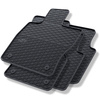 Alfombrillas de goma adecuadas para Skoda Superb III Familiar, Liftback (2015-2023) - alfombras para coche - negro - 4 unidades