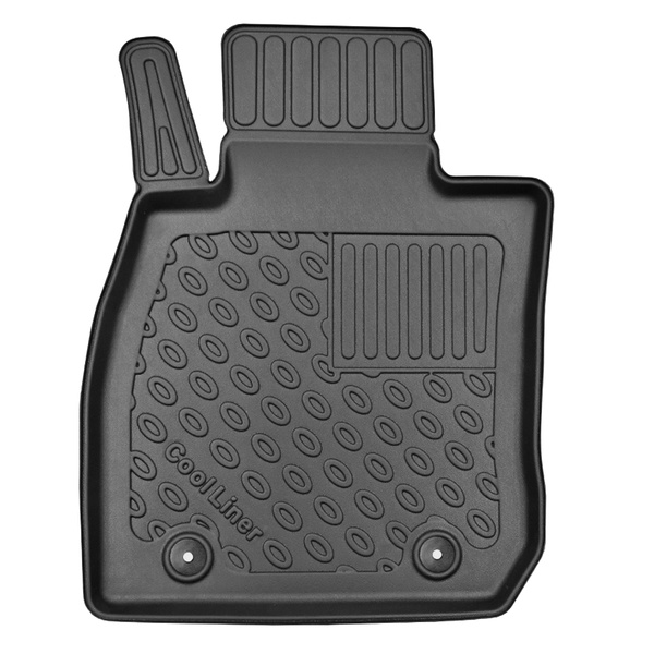 Conjunto de alfombrilla para maletero y alfombrillas para el interior del coche TPE PREMIUM para: Mazda CX-3 SUV (06.2015-12.2021) - para el nivel superior (también con subwoofer) e inferior (solo sin subwoofer) de la base móvil del maletero