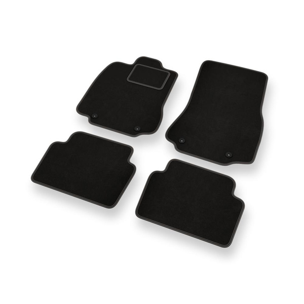Alfombrillas de Velour adecuadas para Jaguar XF I Berlina, Sportbrake (2008-2015) - alfombras para coche - Premium color negro