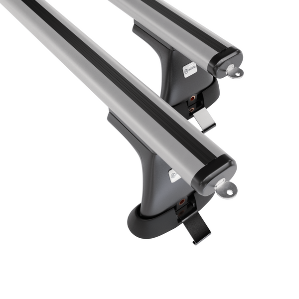 Portaequipajes de techo adecuadas para Citroen Berlingo mk I Furgoneta (2003-2010) - baca plata para coche - barras para techo de coche - puntos de montaje - aluminio