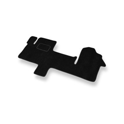 Alfombrillas de Velour adecuadas para Opel Movano III Furgoneta (2010-....) 1+1 - alfombras para coche - Premium color negro