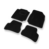 Alfombrillas de Velour adecuadas para Nissan Micra III Hatchback, Cabrio (2002-2010) - alfombras para coche - Premium color negro