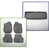 Conjunto de alfombrilla para maletero y alfombrillas para el interior del coche TPE para: Suzuki Jimny II GJ SUV (10.2018-2020)