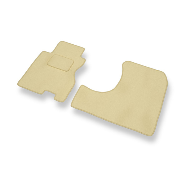 Alfombrillas de Velour adecuadas para Honda Stream I Monovolumen (2001-2006) - alfombras para coche - Premium color beige