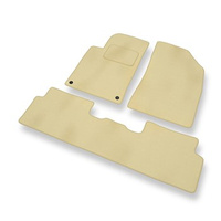 Alfombrillas de Velour adecuadas para Peugeot 508 (2011-2017) - alfombras para coche - Premium color beige