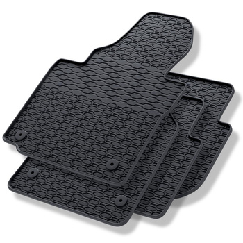 Alfombrillas de goma adecuadas para Volkswagen Touran I Monovolumen (2003-2010) 