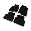 Alfombrillas de Velour adecuadas para Mazda 3 III Hatchback, Berlina (2013-2019) - alfombras para coche - Premium color negro