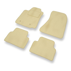 Alfombrillas de Velour adecuadas para Alfa Romeo 159 I Berlina, Sportwagon (2005-2011) - alfombras para coche - Premium color beige