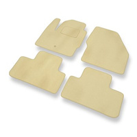 Alfombrillas de Velour adecuadas para Land Rover Freelander II (2006-2014) - alfombras para coche - Premium color beige