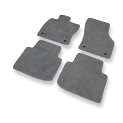 Alfombrillas de Velour adecuadas para Volkswagen Passat B8 Berlina, Variant (2014-2023) - alfombras para coche - Premium color gris