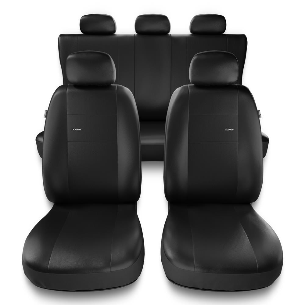 Fundas universales para asientos de coche para Seat Ibiza I, II, III, IV, V  (1984-2019) - XL-B negro