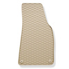 Alfombrillas de goma adecuadas para Audi A4 B7 Avant, Cabrio, Berlina (2004-2009) - alfombras para coche - beige - 4 unidades