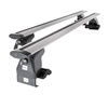 Portaequipajes de techo adecuadas para Toyota Corolla E14/E15 mk X Berlina (2007-2013) - baca plata para coche - barras para techo de coche - sin puntos de montaje - aluminio