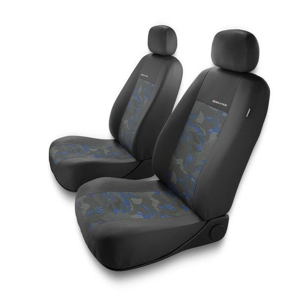 Fundas universales para asientos de coche para Kia Spectra I, II (2000-2009) - 2UNE-BL