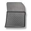 Conjunto de alfombrilla para maletero y alfombrillas para el interior del coche TPE para: Dacia Lodgy Furgonetaeta (07.2012-10.2022) - 7 plazas; 3a fila abatible