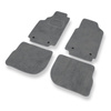 Alfombrillas de Velour adecuadas para Audi 100 IV C4 Avant, Sedan (1991-1994) - alfombras para coche - Premium color gris