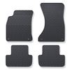 Alfombrillas de goma adecuadas para Audi A5 8T Sportback (2007-2016) - alfombras para coche - negro - 4 unidades