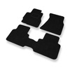Alfombrillas de fieltro adecuadas para Honda CR-V I SUV (1995-2001) - alfombras para coche - color negro