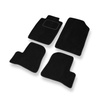 Alfombrillas de Velour adecuadas para Peugeot 206 I Hatchback, Cabrio, Berlina, SW (1998-2012) - alfombras para coche - Premium color negro
