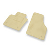 Alfombrillas de Velour adecuadas para Audi Q3 I 8U SUV (2011-2018) - alfombras para coche - Premium color beige