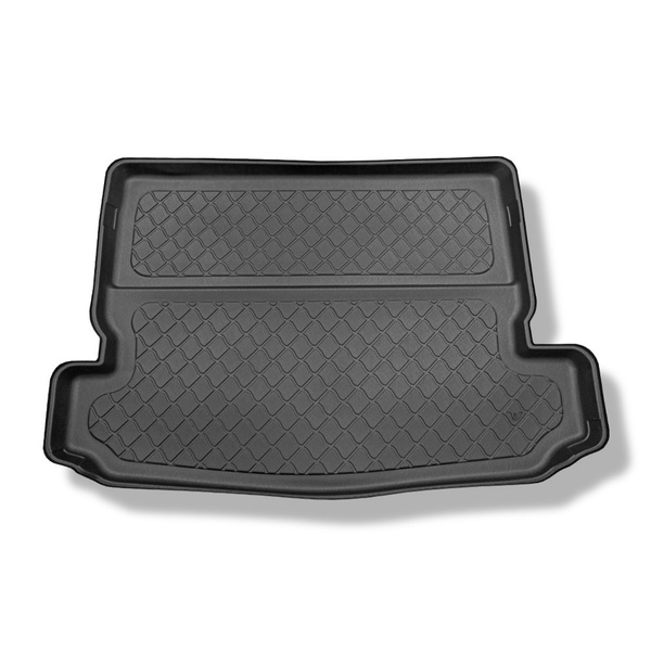 Alfombra para maletero adecuada para Nissan X-Trail III T32 SUV (08.2014-12.2021) - Protector maletero - Alfombrilla maletero antideslizante - 7 plazas; 3a fila abatible