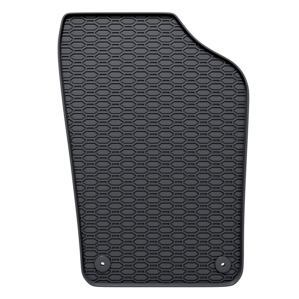 Alfombrillas de goma adecuadas para Skoda Fabia III Hatchback, Familiar (2014-2021) - alfombras para coche - negro - 4 unidades