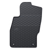 Alfombrillas de goma adecuadas para Opel Corsa D Hatchback (2006-2014) - alfombras para coche - negro - 4 unidades