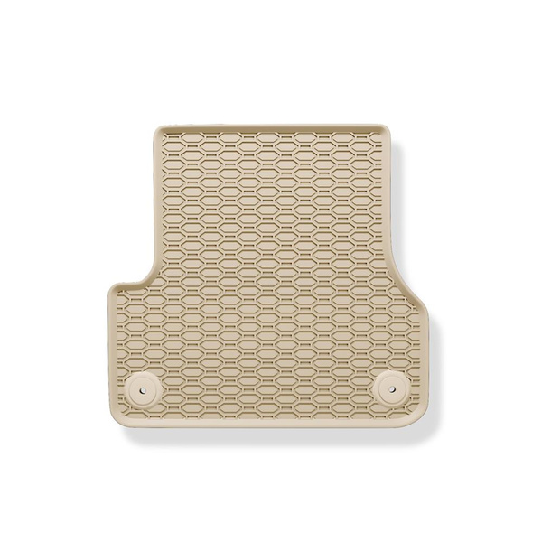 Alfombrillas de goma adecuadas para Audi A7 4G Sportback (2010-2018) - alfombras para coche - beige - 4 unidades