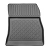 Conjunto de alfombrilla para maletero y alfombrillas para el interior del coche TPE para: Mercedes-Benz EQB X243 SUV (12.2021-....) - 5 plazas; maletero superior; suelo móvil en la posición superior; 7 plazas - 3a fila abatible