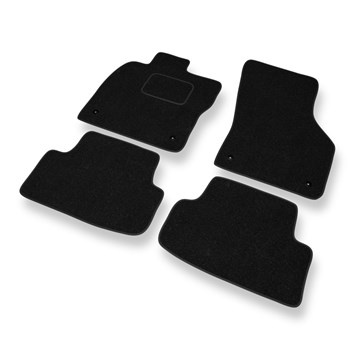 Alfombrillas de fieltro adecuadas para Audi A3 III 8V (2012-2020) - alfombras para coche - color negro