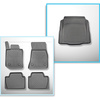Conjunto de alfombrilla para maletero y alfombrillas para el interior del coche TPE para: BMW 4 G22 Coupé (10.2020-....) - el borde trasero (en el umbral de carga) para ser cortado