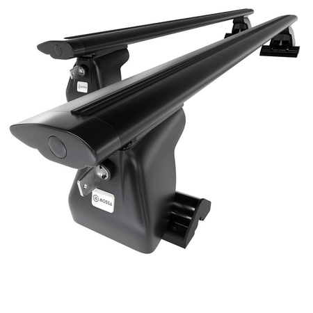 Portaequipajes de techo adecuadas para Volkswagen California T5 Furgoneta (2003-2009) - baca negra para coche - barras para techo de coche - perfil en T - aluminio