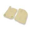 Alfombrillas de Velour adecuadas para Peugeot 2008 SUV (2013-2019) - alfombras para coche - Premium color beige