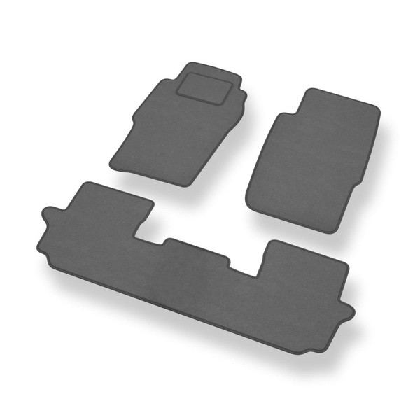 Alfombrillas de Velour adecuadas para Nissan Patrol GR SUV (1998-2010) 3 puertas - alfombras para coche - Premium color gris