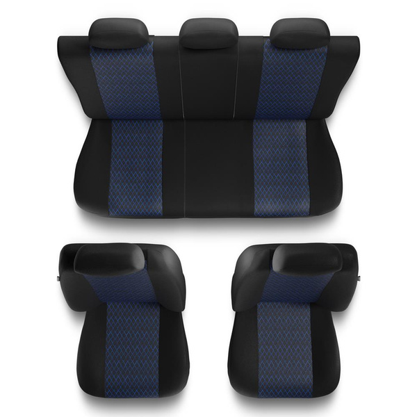 Fundas universales para asientos de coche para Lancia Phedra (2002-2010) - PF-BL
