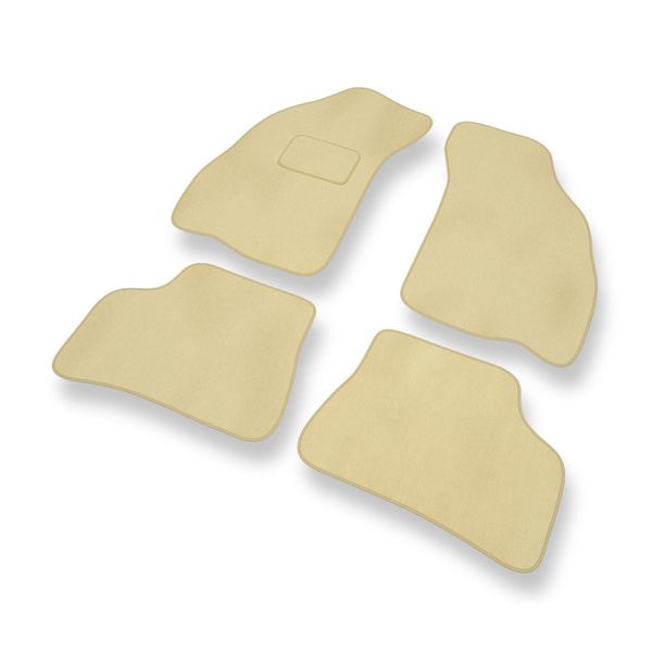 Alfombrillas de Velour adecuadas para Hyundai Accent I Coupé, Hatchback, Berlina (1995-1999) - alfombras para coche - Premium color beige