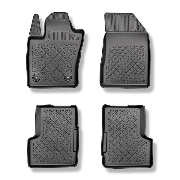 Alfombrillas de TPE adecuadas para Jeep Renegade SUV (09.2014-....) - No compatible con 4ex Plug-in Hybrid - alfombras para coche