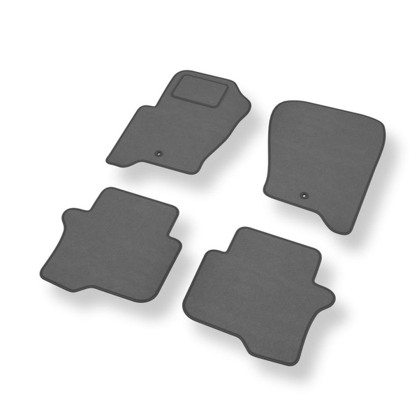 Alfombrillas de Velour adecuadas para Land Rover Discovery IV SUV (2010-2016) - alfombras para coche - Premium color negro
