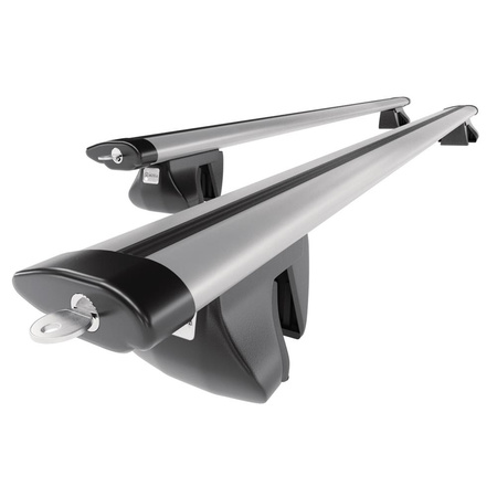 Portaequipajes de techo adecuadas para Dacia Duster II SUV (2018-2024) - baca plata para coche - barras para techo de coche - railing - aluminio